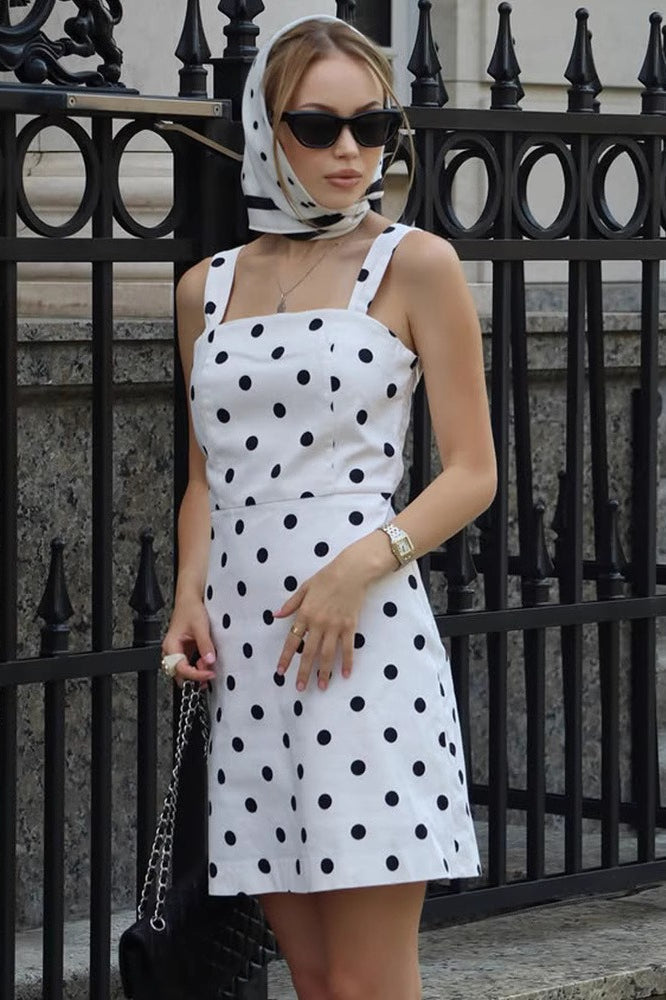 Polka Dot Cami HighWaist Mini Dress