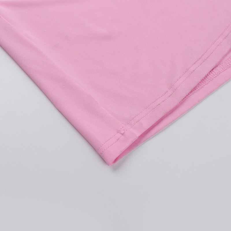 Rosier Slit Dress Pink
