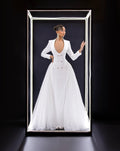 Blazer wedding maxi dress.