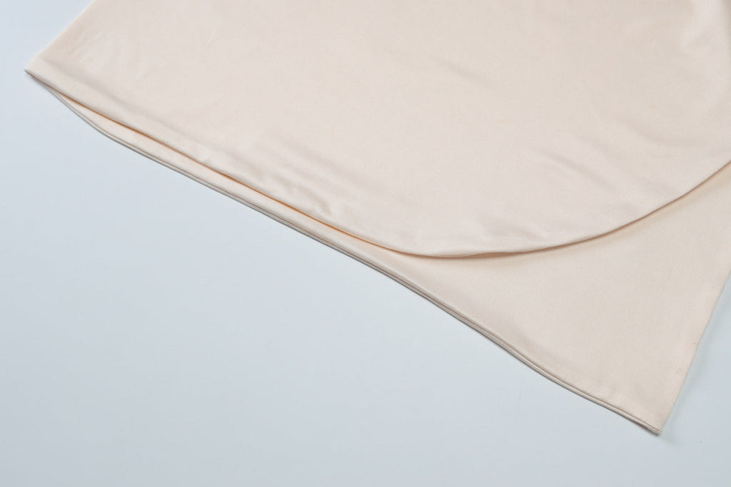 Delia Asymmetrical Dress Beige