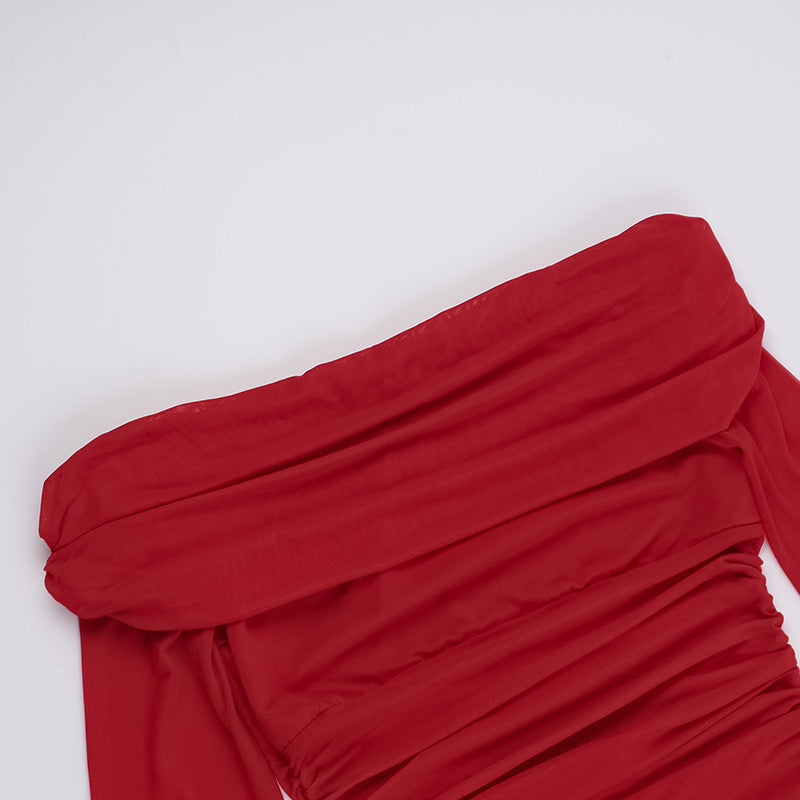 Flame Kissed Dress Red
