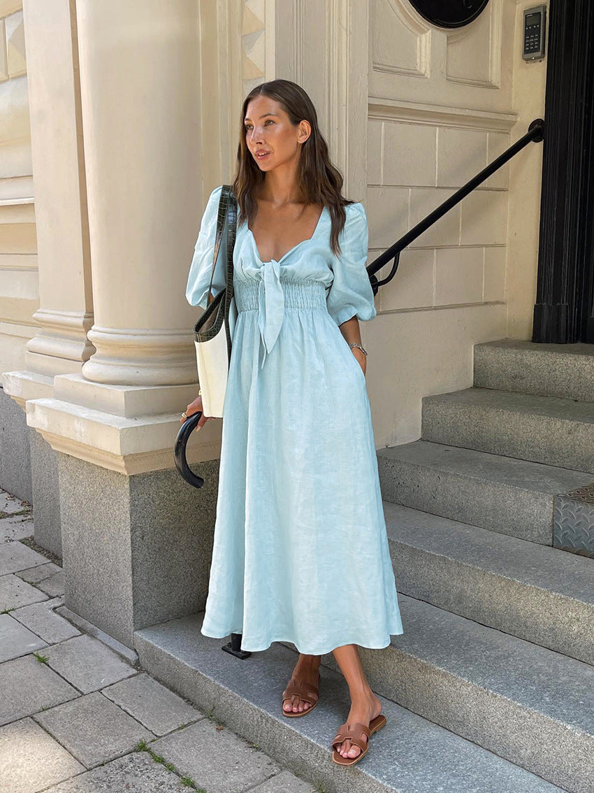 Sky Midi Dress Blue