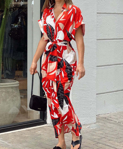 Summer Babe Midi Dress Red