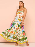 Floweron Dress Apricot