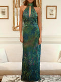 Monet maxi Dress Irises