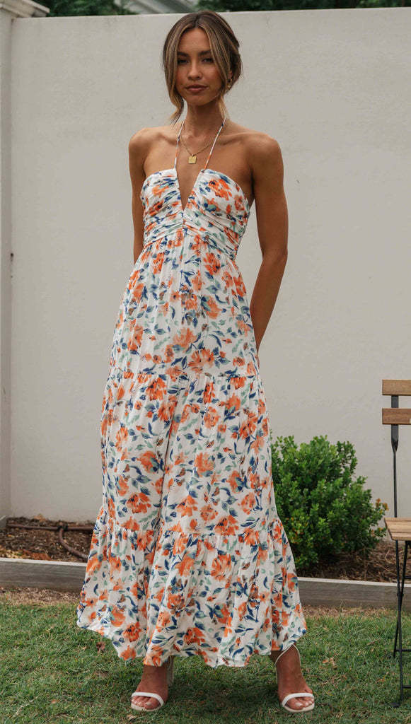 River Maxi Dress Orange