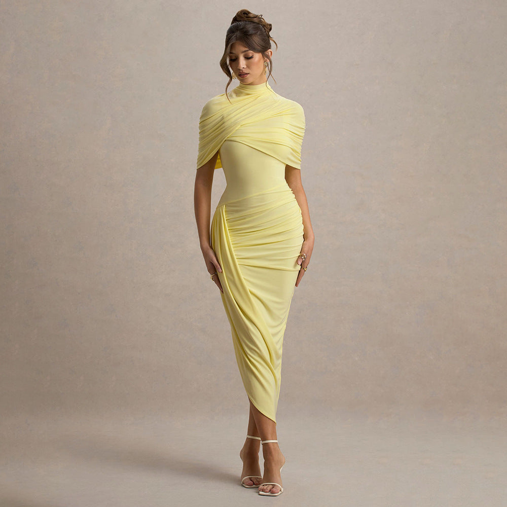 Deardorff Midi Dress Yellow
