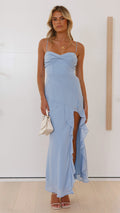Crenn Maxi Dress Blue