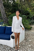 Greece Babe Mini Dress White