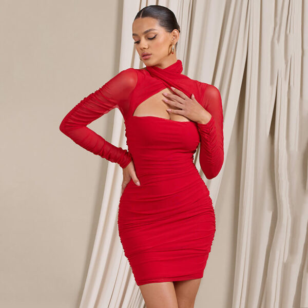 Georgina Short Dress Red