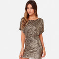 Tabloid Sequin Cut Out Shift Dress - Silver - FINAL SALE Ins Street