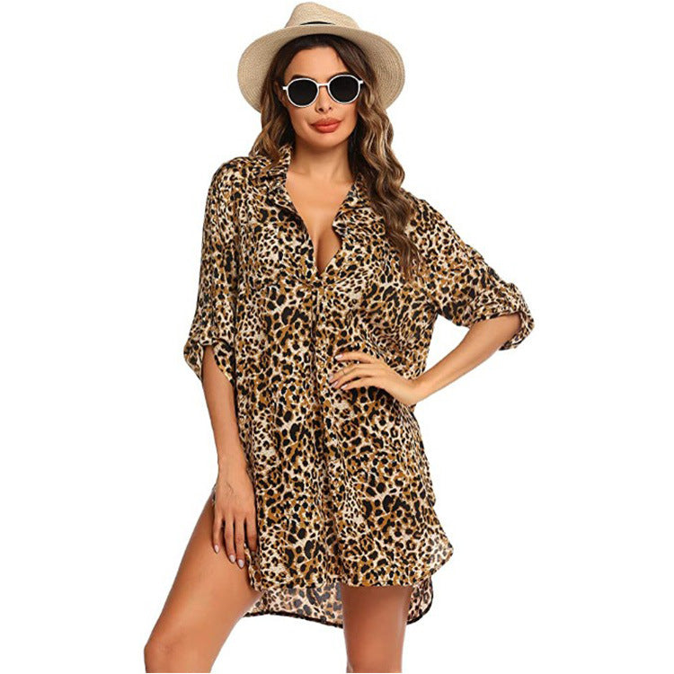 Peyser Printed Button Down Shirt Dress FINAL