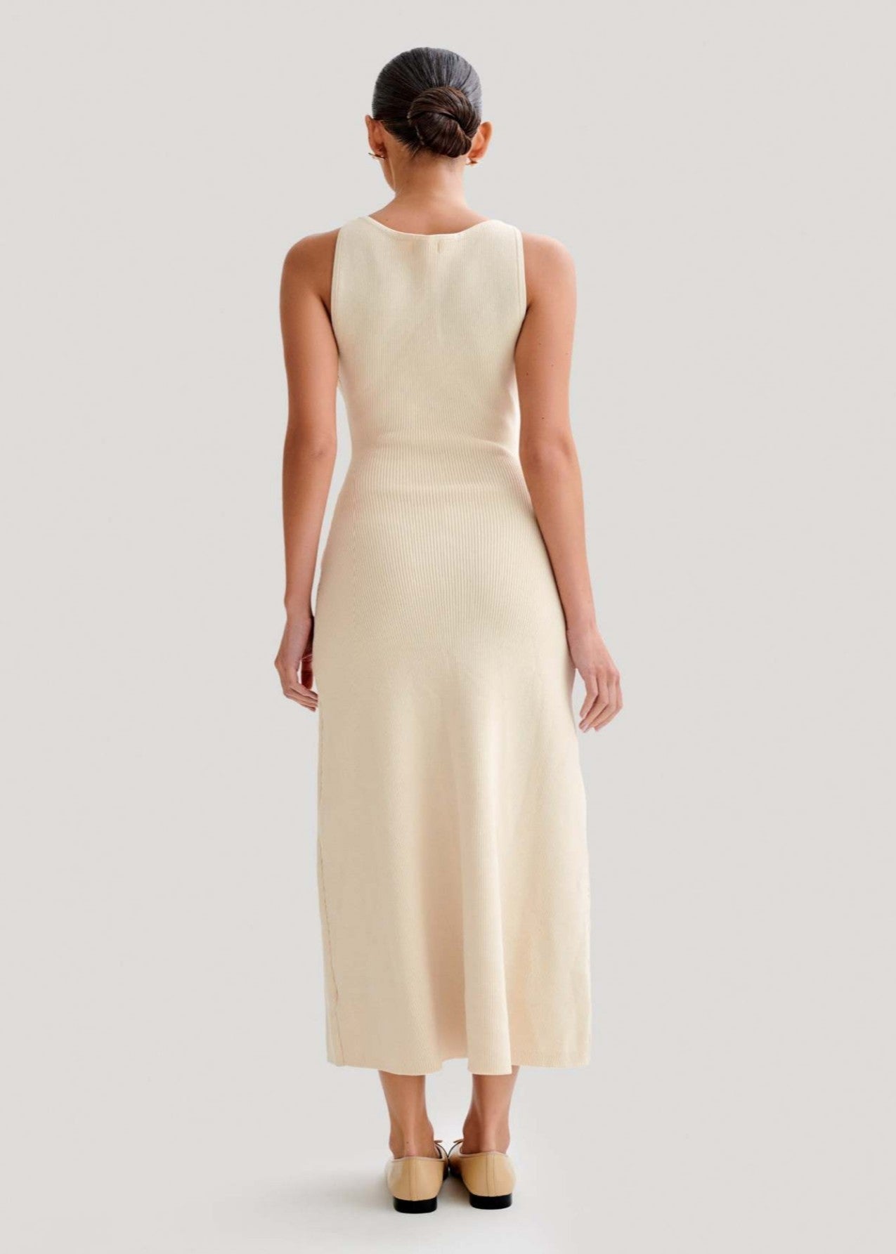 Valeria Contrast Trim Midi Dress