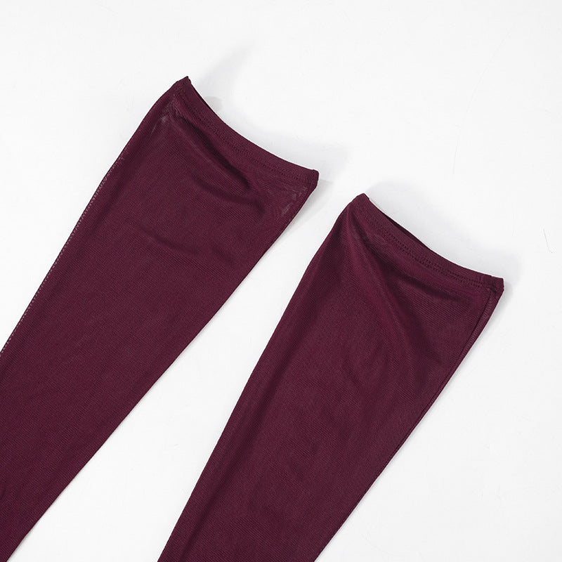 Hudson Maxi Dress With Stole And Gloves Maroon