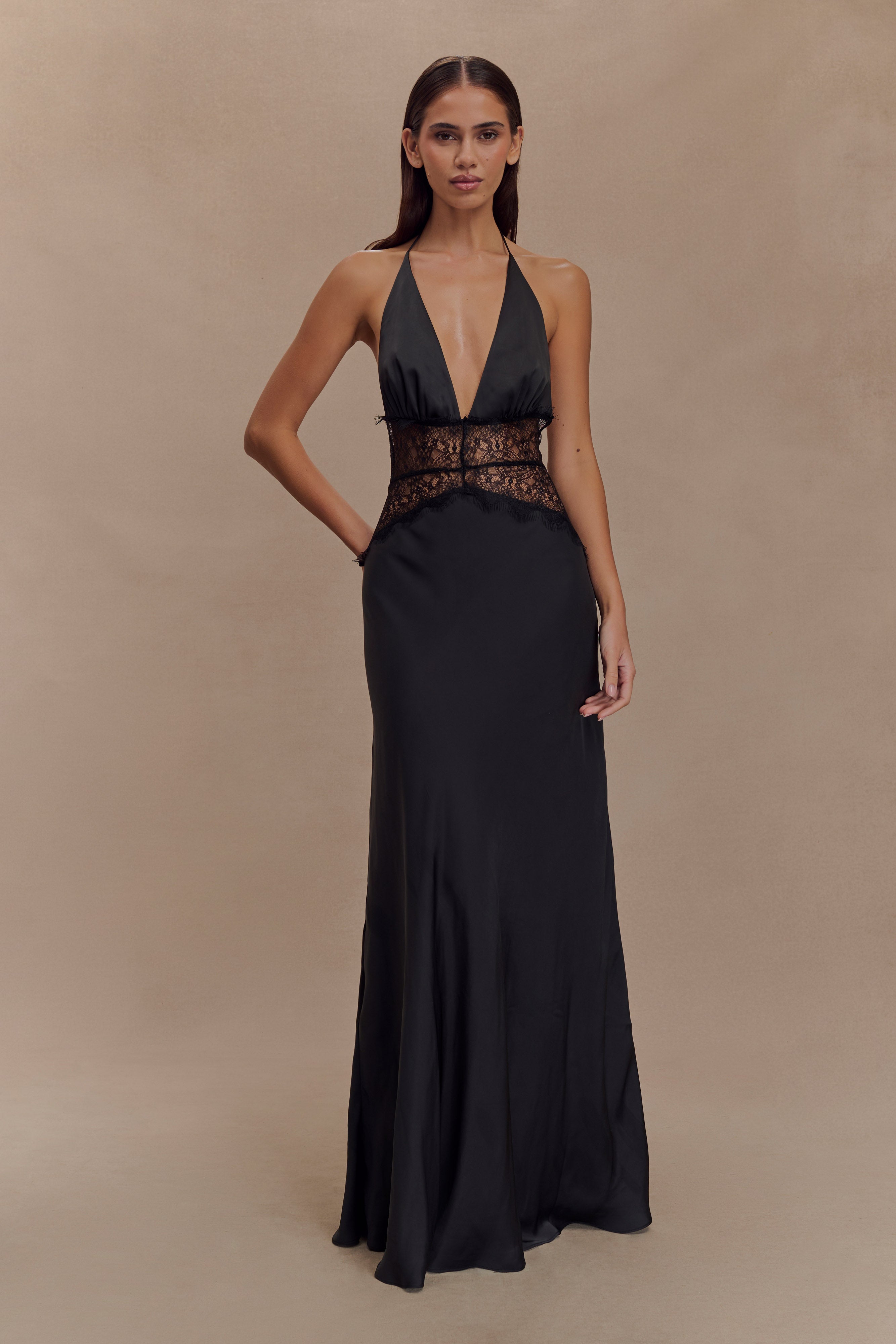 Lucy | Lace & Satin Dress