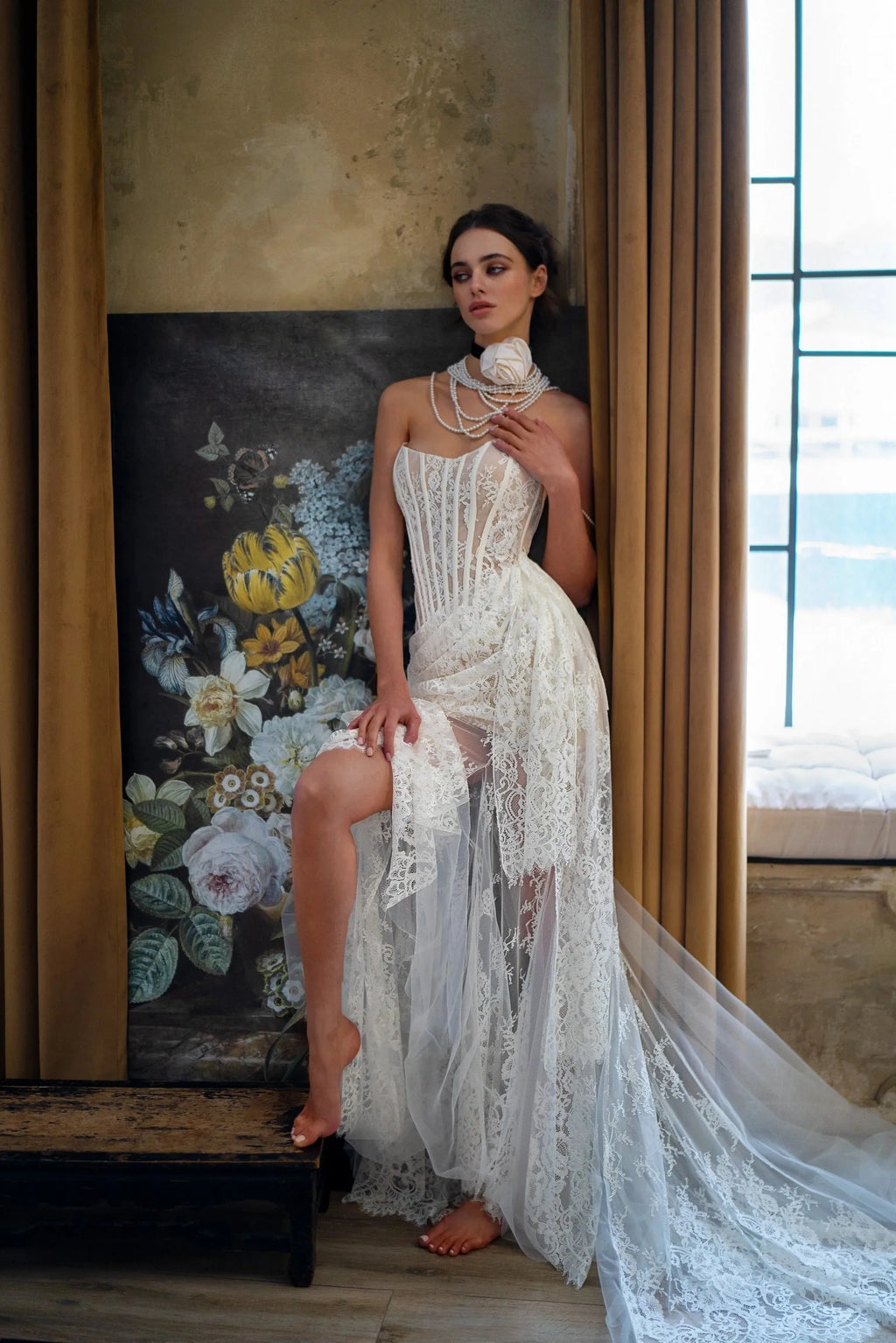 Short Wedding Dress with Additional Skirt Bow Satin Sleeves Bridal Gowns Mermaid Princess White Satin Modern Sleeves Vestido De Novia Mermaid Court Train