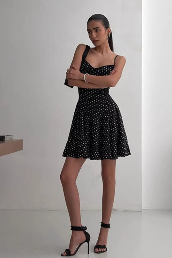 Polka Dot ALine Cami Mini Dress