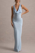 Fishtail Satin Silk Dress