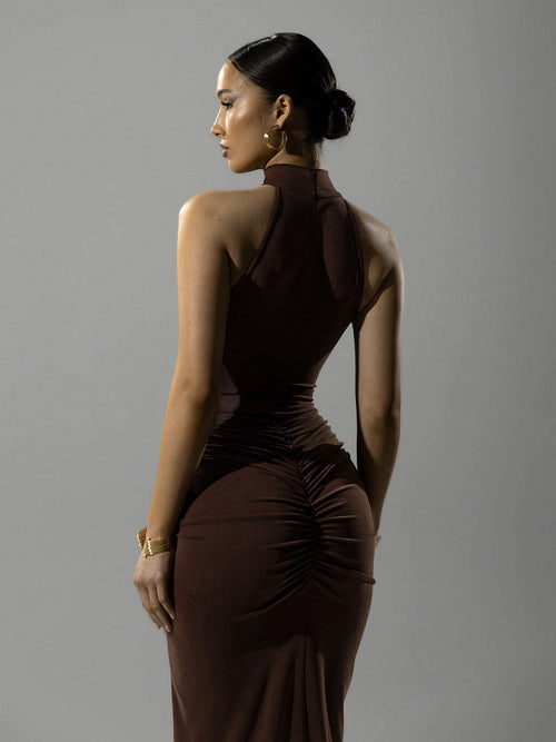 Allston Maxi Dress Brown