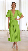 Brunch It Right Midi Dress Light Green