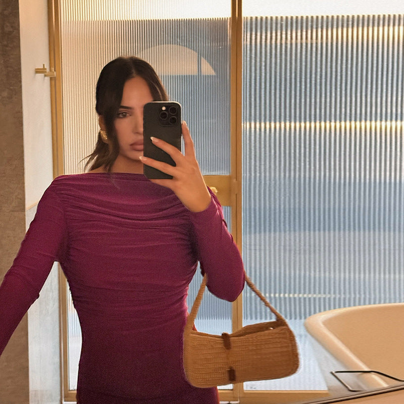 Mulberry Maxi Dress Maroon