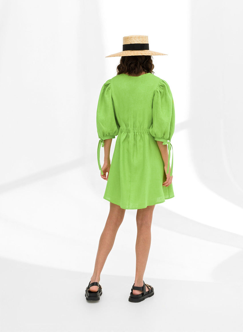 Neptune Mini Dress Green