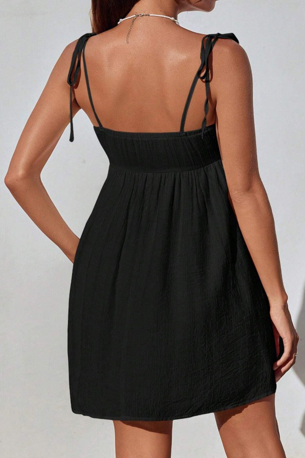 Bow Tie up Cami Mini Dress