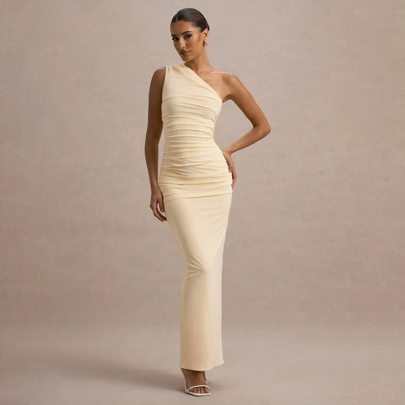 Zuma Assymetrical Dress Yellow