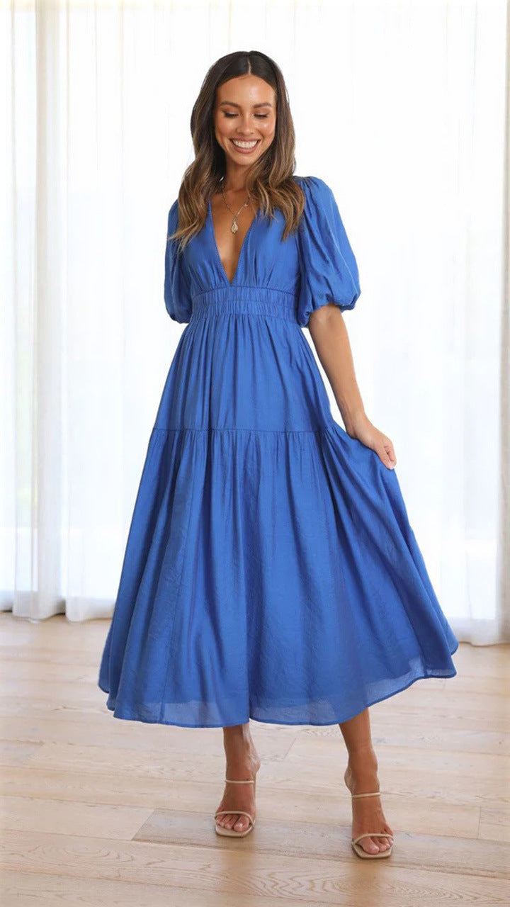 Brunch It Right Midi Dress Blue