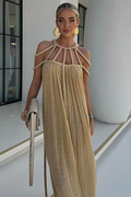 Capri Sunset Braided Maxi Dress