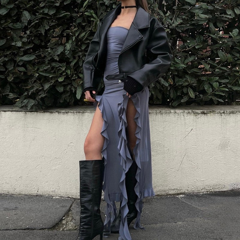 Aliza Mini Dress Grey