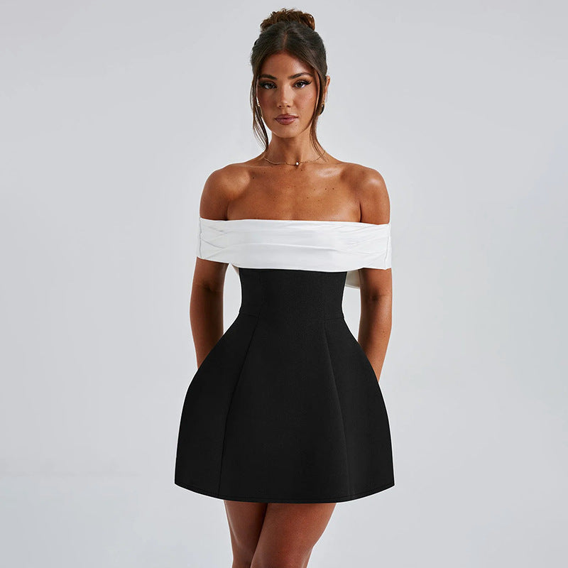 Dublin 2.0 Off Shoulder Mini dress Black