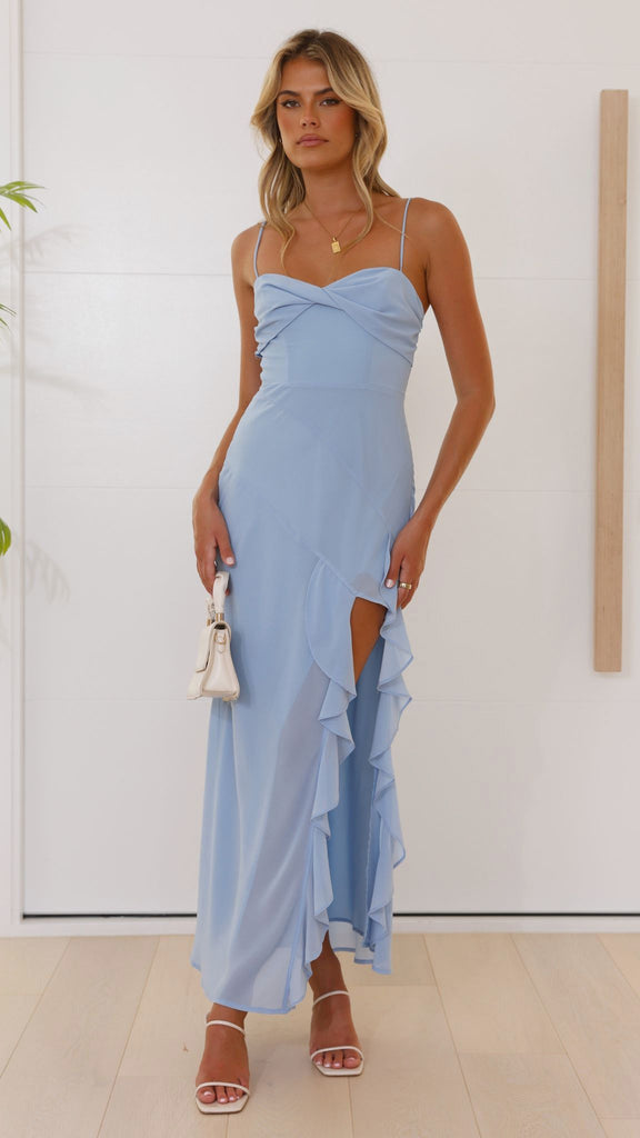 Crenn Maxi Dress Blue