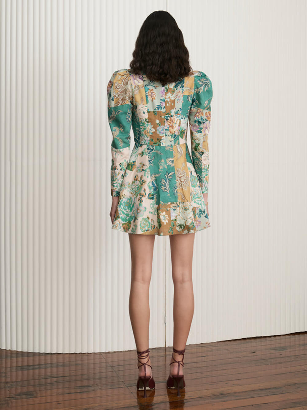Hand Painted Printed Mini Dress