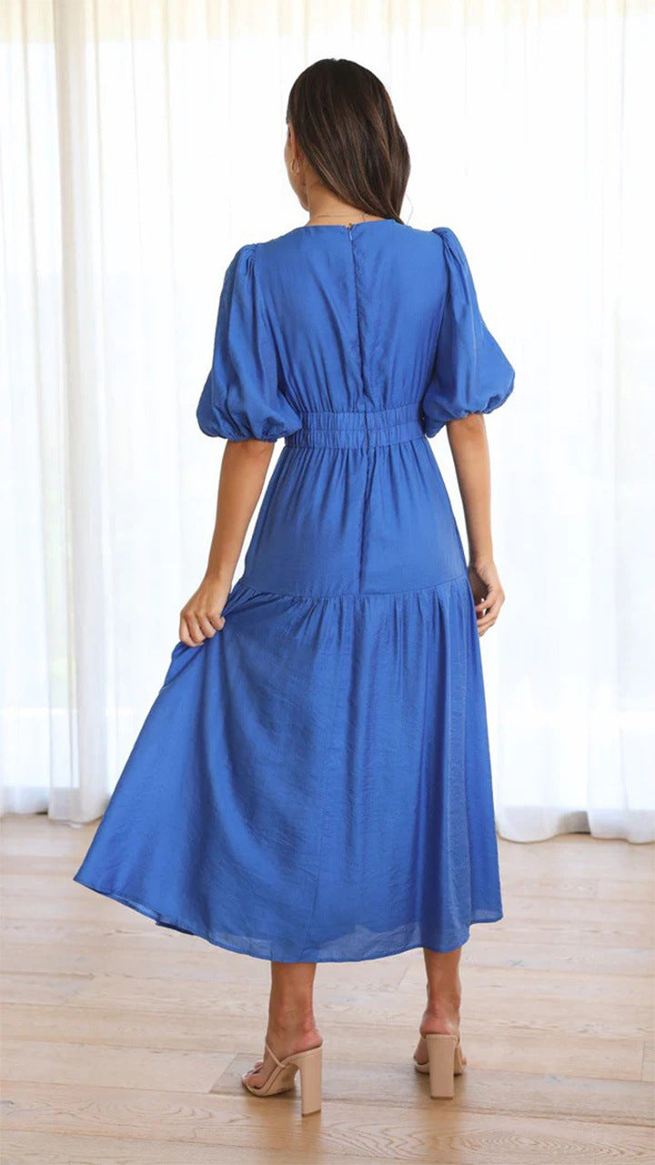 Brunch It Right Midi Dress Blue