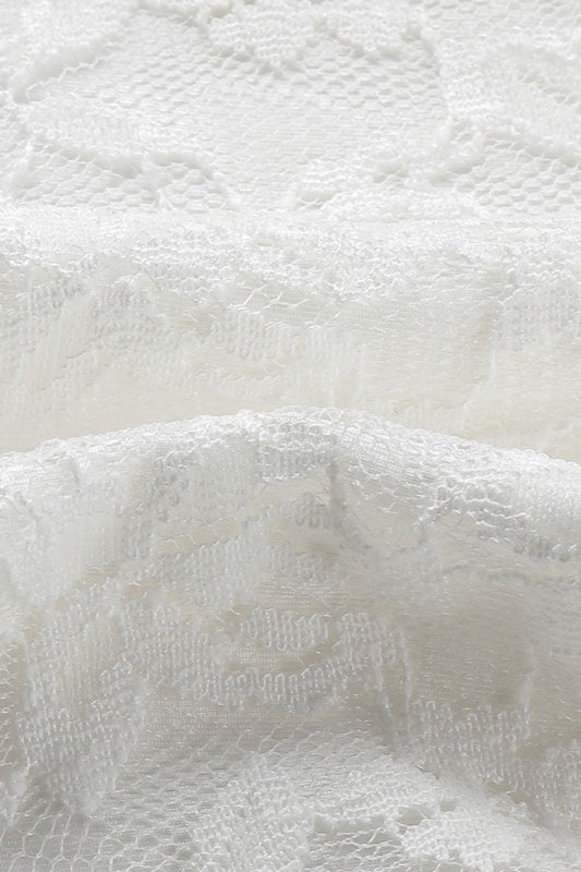 Halter Hollow Out Lace Dress