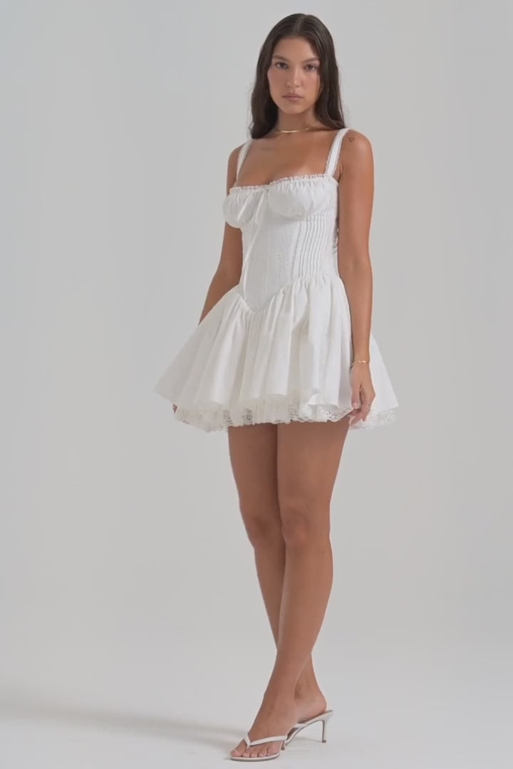 Vienna Lace Corset Mini Dress