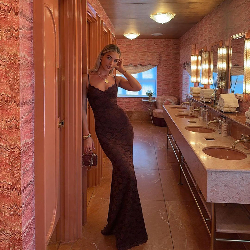 Harris Maxi Dress Brown
