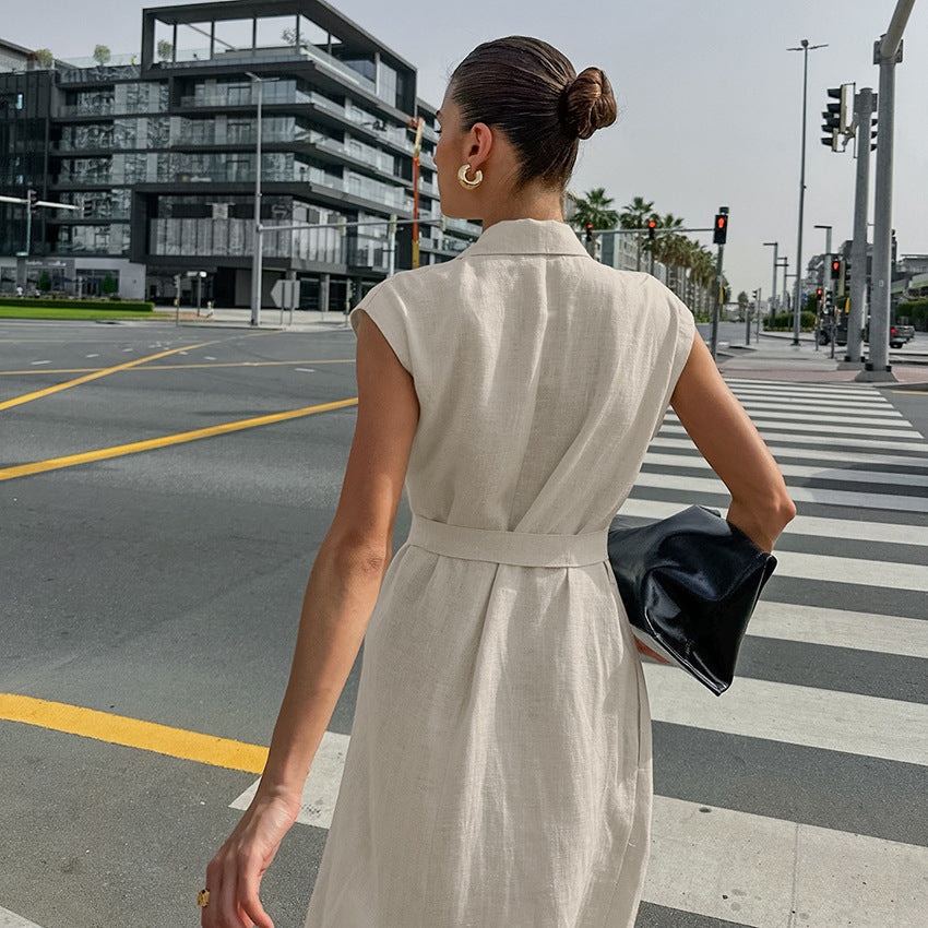 Rustin Midi Dress Khaki