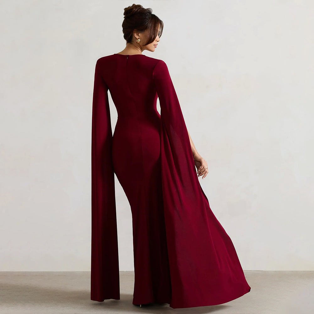 Symphony Dress Maroon