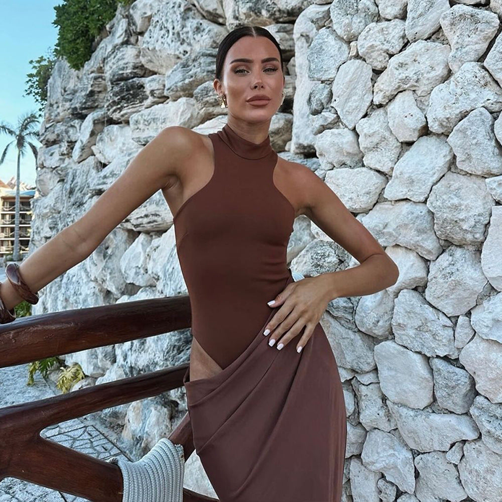 Coco Maxi Dress Brown