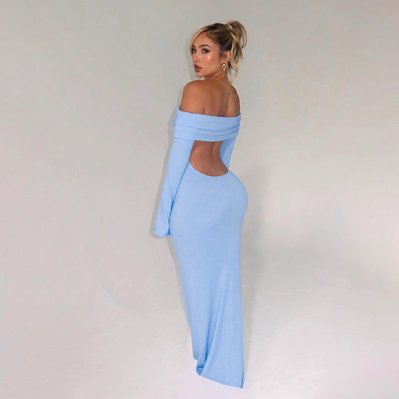 Vision Bodycon Dress Blue