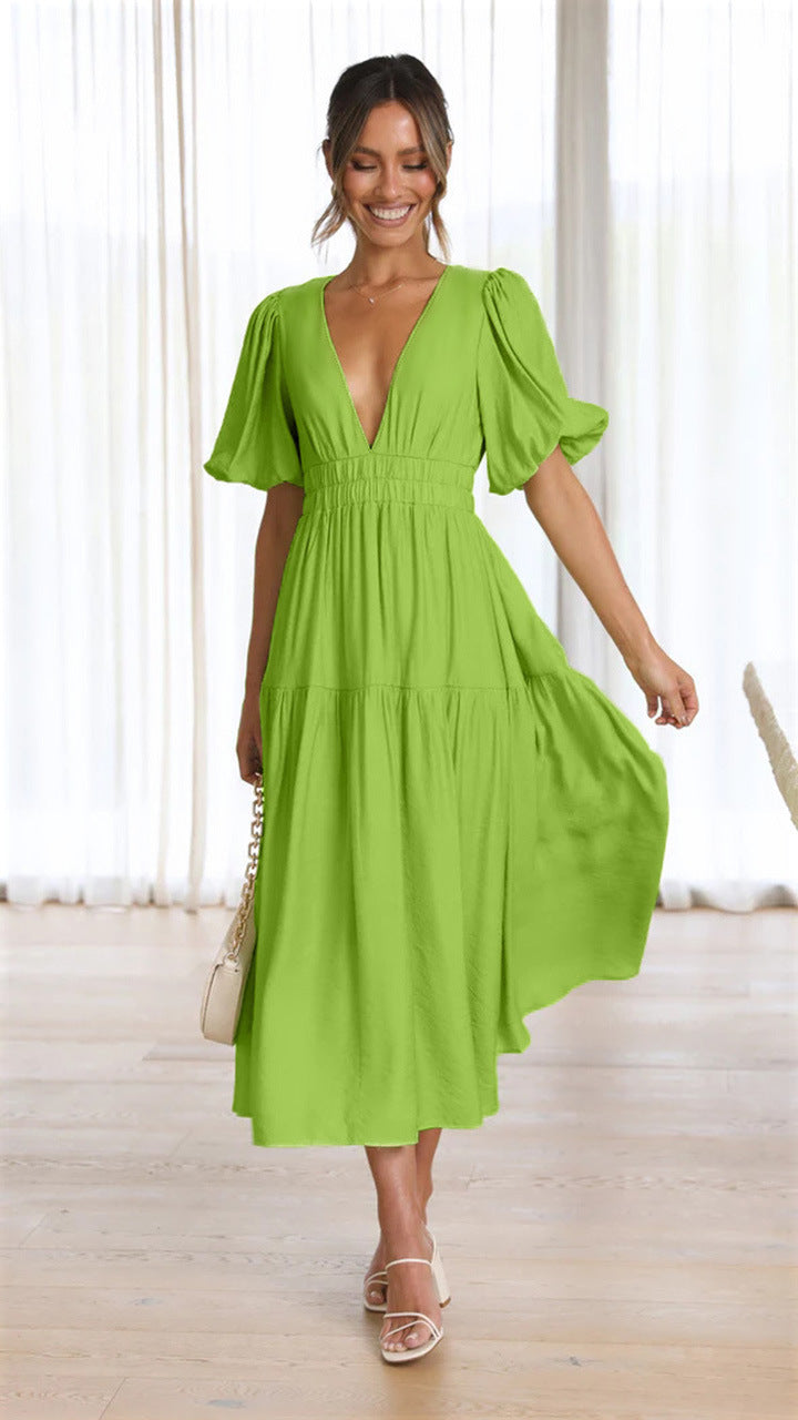 Brunch It Right Midi Dress Light Green