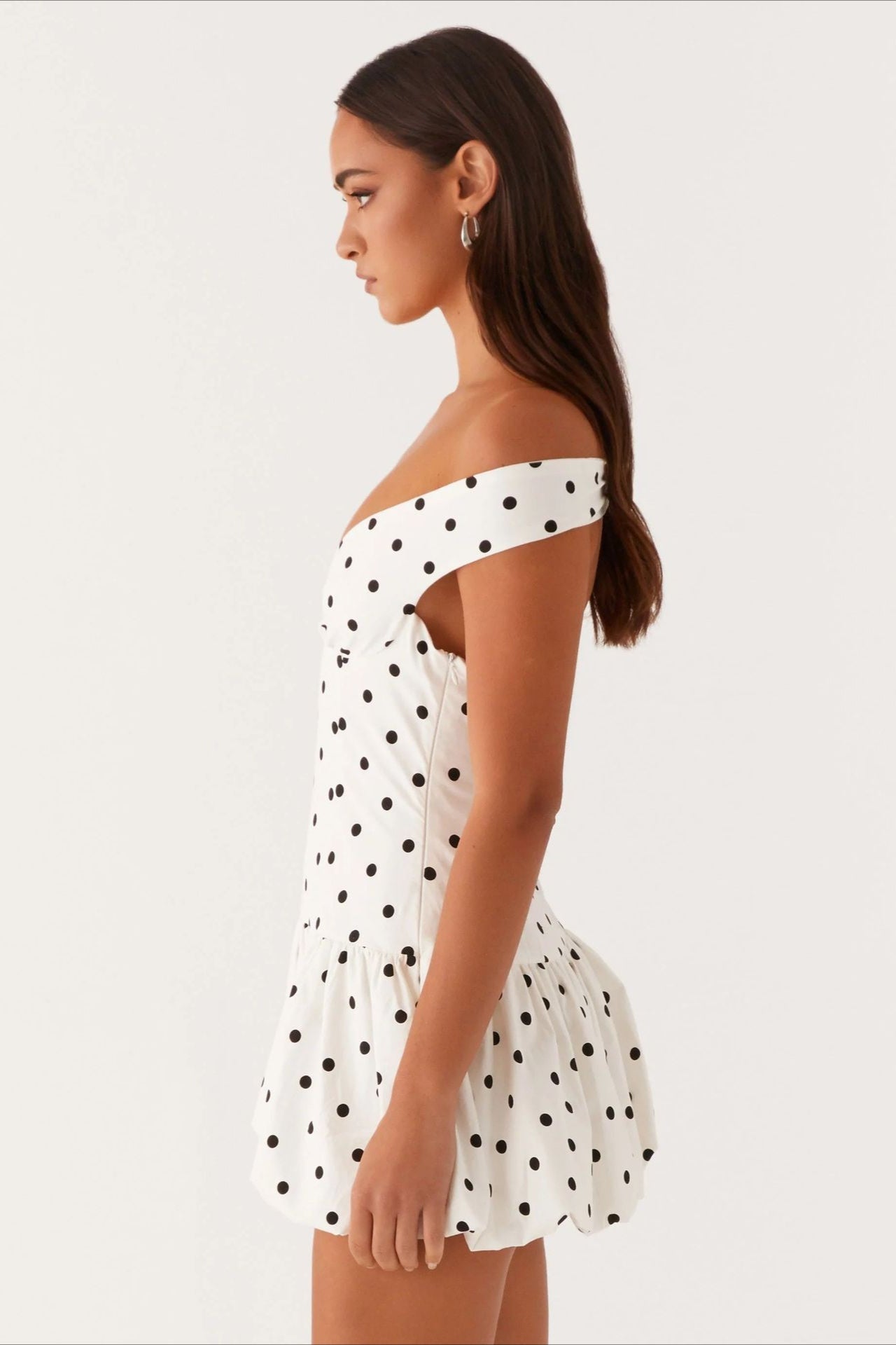 OffShoulder Peplum Mini Dress