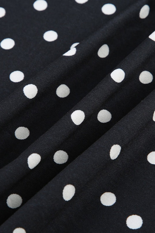 Polka Dot Mesh ALine Mini Dress