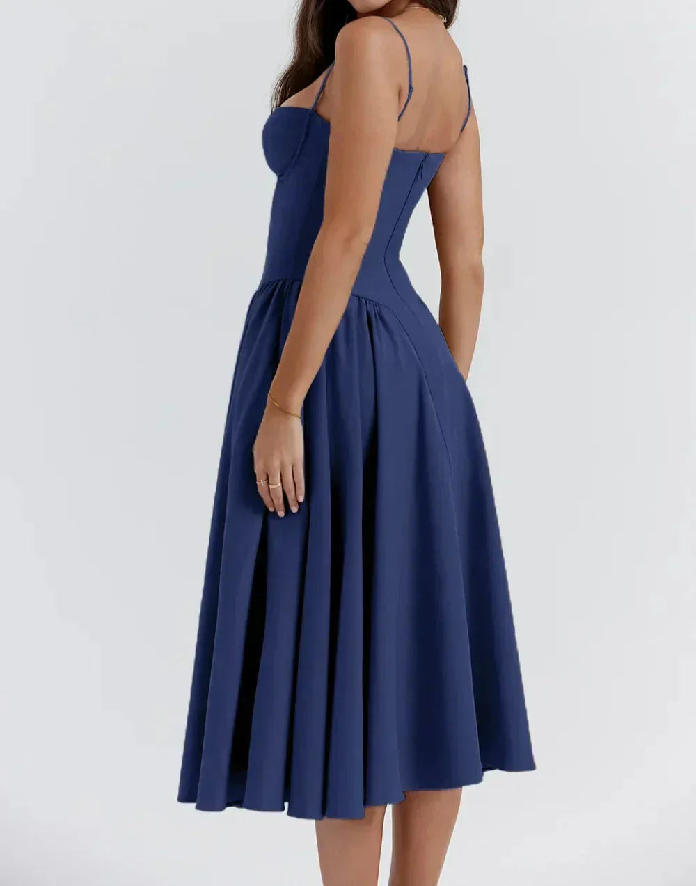 Carolyn Sleeveless Corset Midi Dress