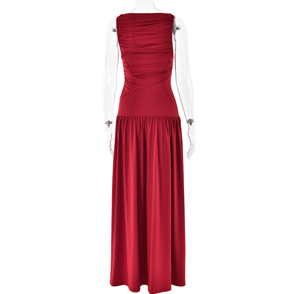 Trance Fit and Flare Dress Maroon