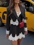 Ella Striped Lace Mini Dress