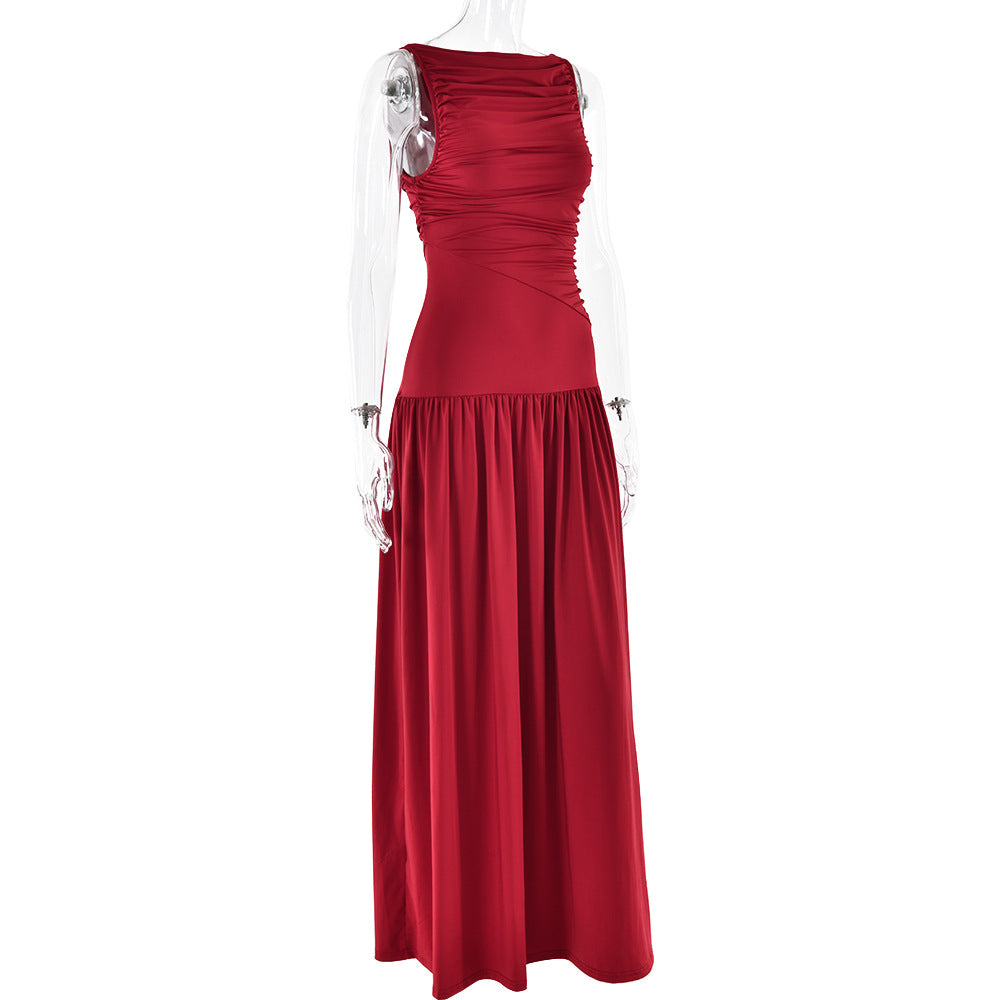 Trance Fit and Flare Dress Maroon