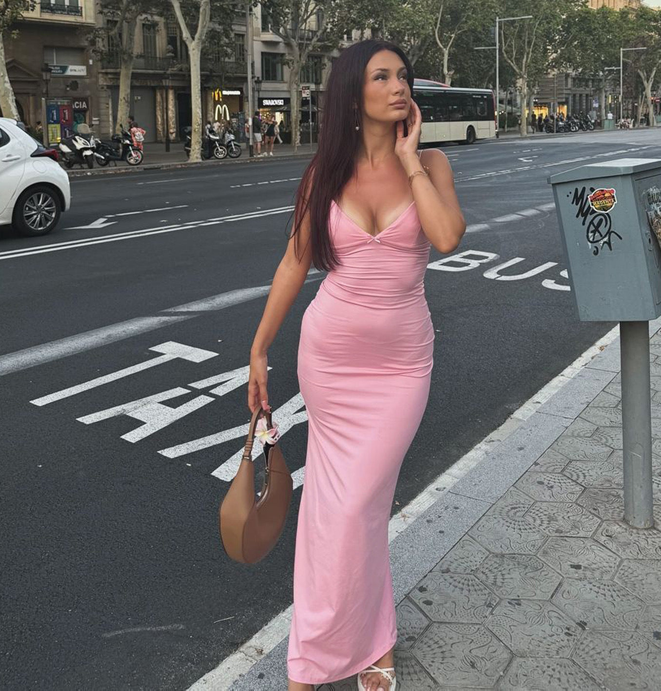 Harrison Maxi Dress Pink